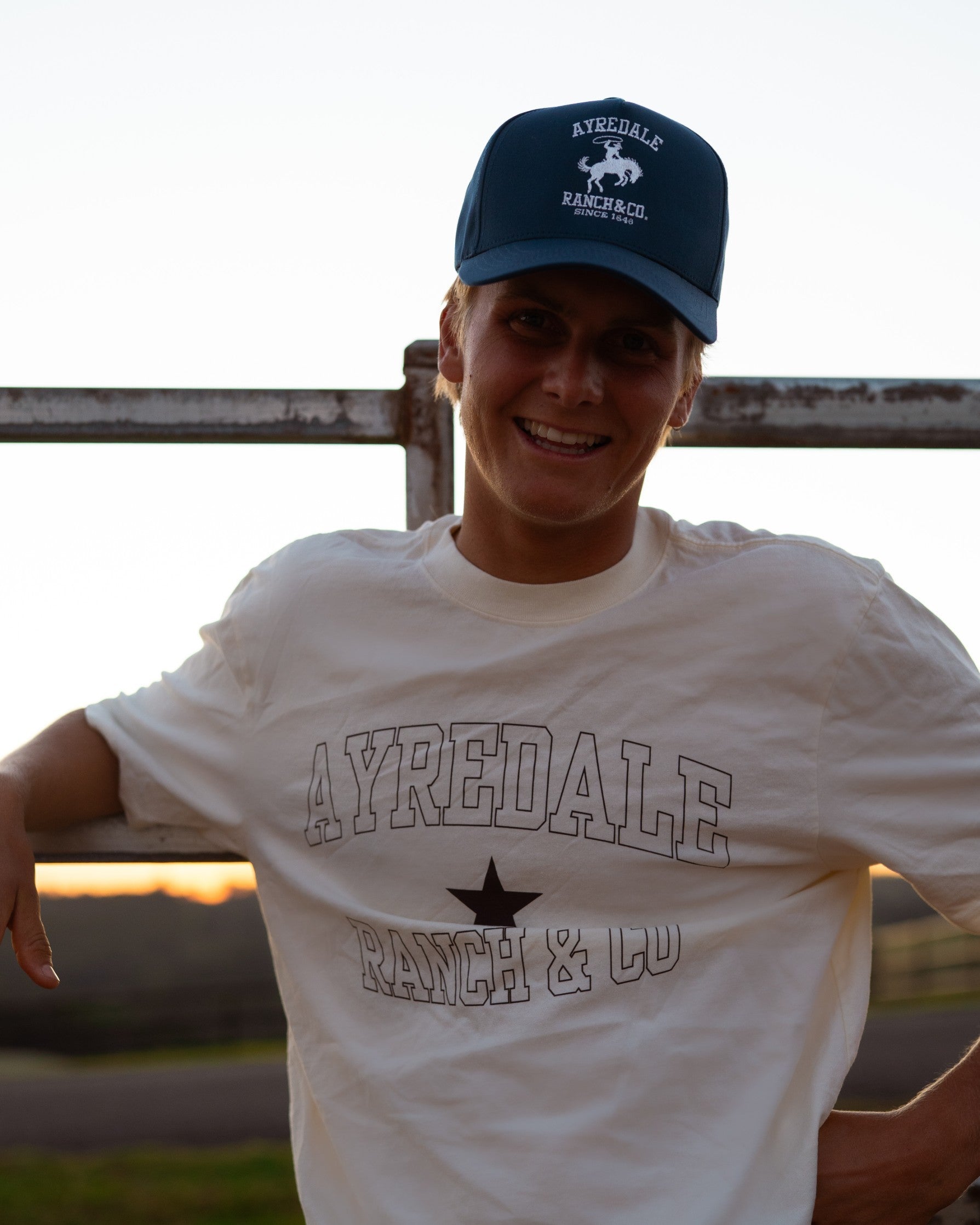 Cream Star Tee