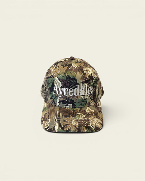 Ayredale Ranch & Co camouflage baseball cap with white embroidered Ayredale logo