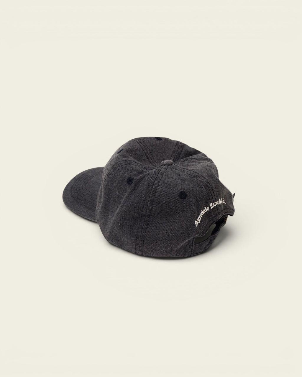 Ayredale Ranch & Co dark grey cotton baseball cap with embroidered logo on back