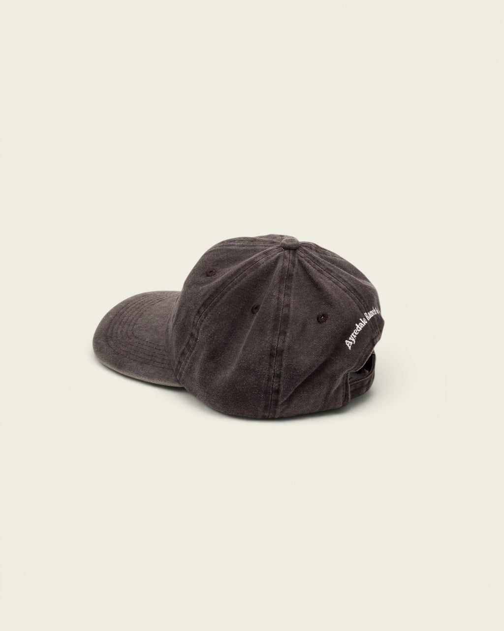 Ayredale Ranch & Co Bucking Dad grey baseball cap with a vintage washed finish and side embroidery