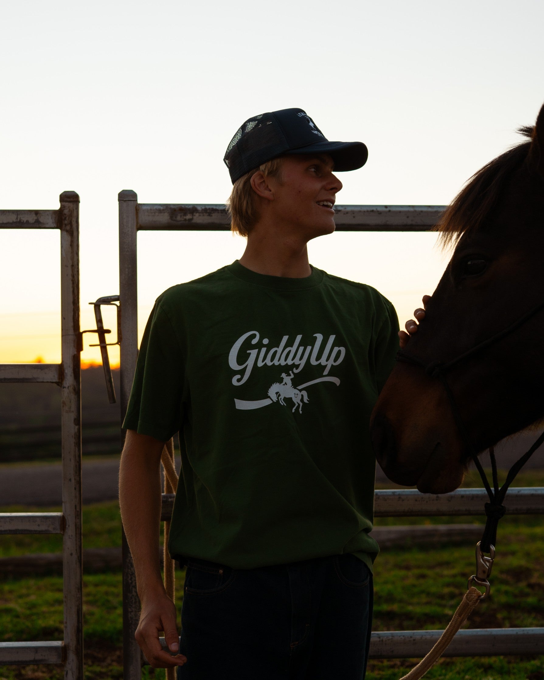 Green Giddy Up Tee